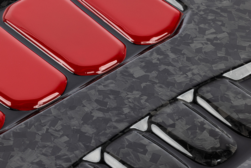 Audi A3 Quattro Engine Cover - APR - Exotic Gloss Forged Carbon Fiber - Gloss Forged Carbon Fiber - `22-`24