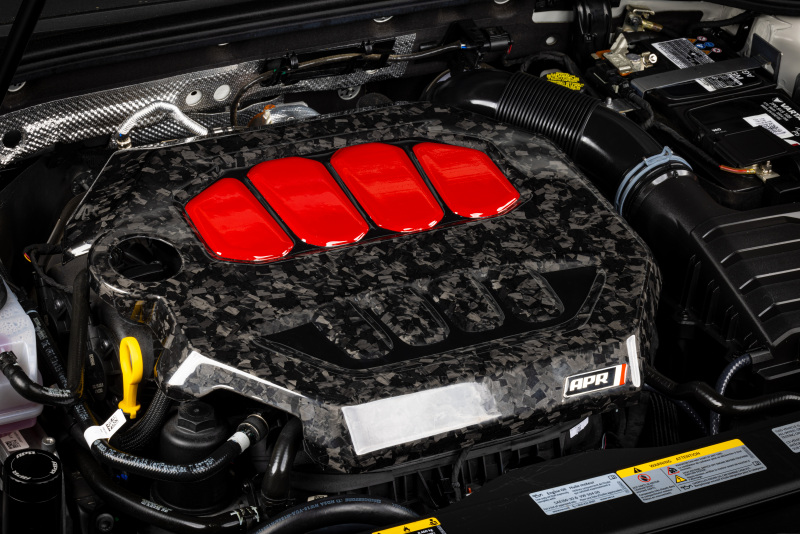 Audi S3 Engine Cover - APR - Exotic Gloss Forged Carbon Fiber - Gloss Forged Carbon Fiber - `22-`24