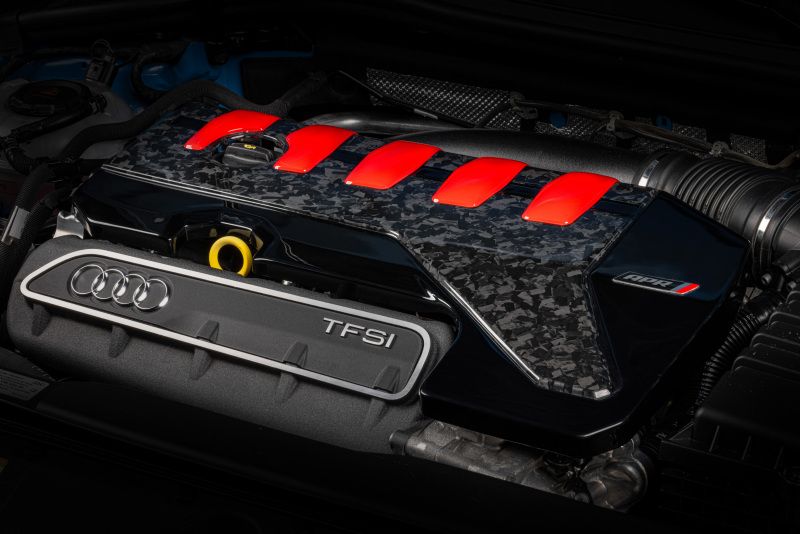 Audi RS3 Engine Cover - APR - Exotic Gloss Forged Carbon Fiber - Gloss - Forged Carbon Fiber - `17-`24