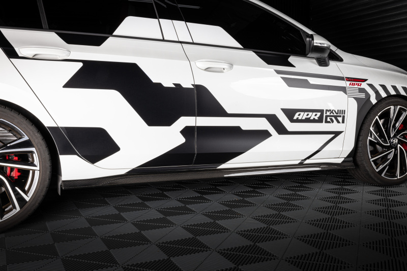 Volkswagen GTI Side Skirts - APR - Gloss Carbon Fiber - `22-`24