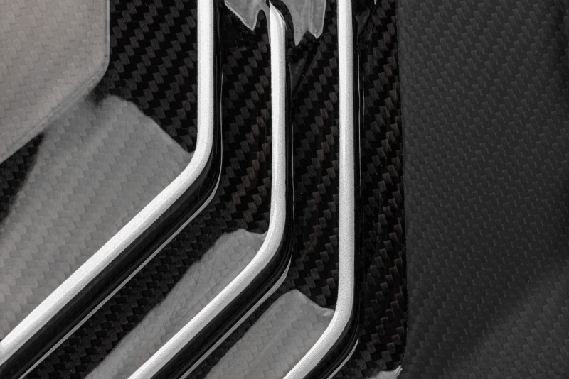 Audi SQ8 Engine Cover - APR - Carbon Fiber Twill - Carbon Fiber Twill with red and white accents - `20-`24