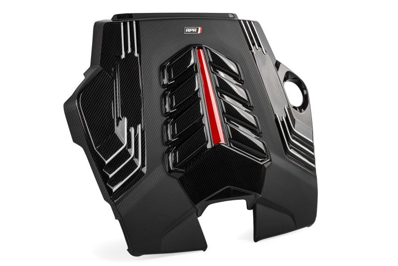 Bentley Bentayga EWB Engine Cover - APR - Carbon Fiber Twill - Carbon Fiber Twill with red and white accents - `23-`24
