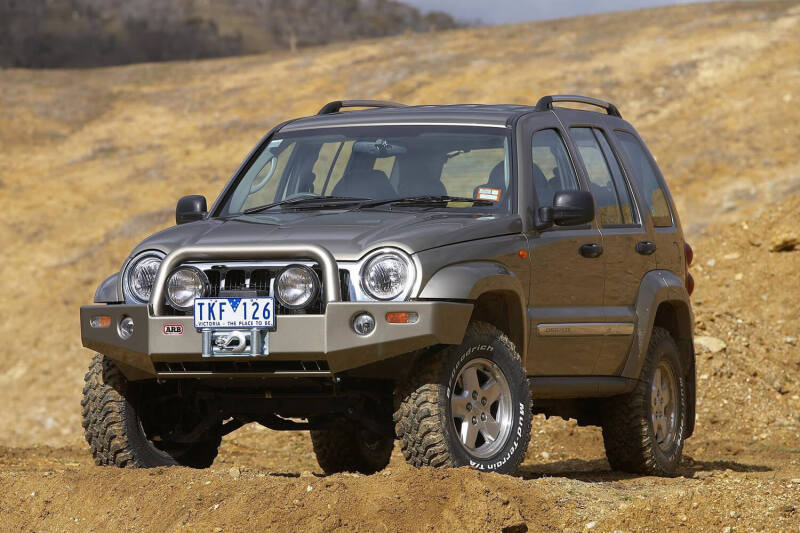 Jeep Liberty Bull Bars - ARB - ARB Winch Mount - Black - `05-`08 Jeep Liberty Bull Bars - ARB - ARB Winch Mount - Black - `05-`08