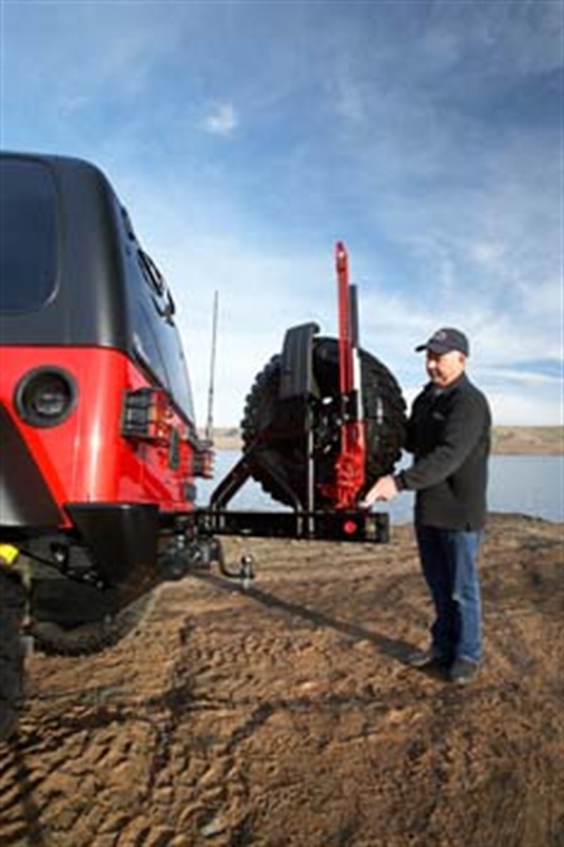 Jeep Wrangler TJ Spare Tire Carrier - Rear - ARB - Swingaway - `97-`06 Jeep Wrangler TJ Spare Tire Carrier - Rear - ARB - Swingaway - `97-`06