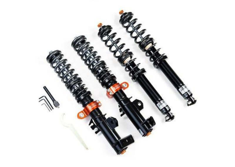BMW X2 Coilover Suspension Kit - Front + Rear - AST - 5100 Comp Series (ClubRacing), 1-Way Rebound Adjustable, Monotube, Camber-Adjustable Front Top Mounts - `17-`27