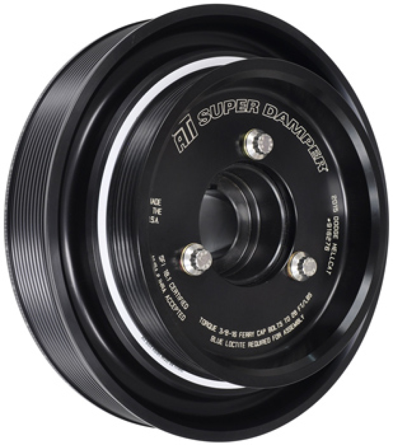 Dodge Hellcat Crankshaft Damper - ATI - 8.184in - Alum - 6/10 Grv - OEM Drive Sizes - 3 Ring - `15-`27