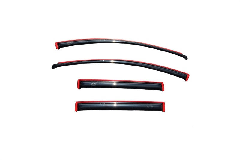 Ford Edge Wind Deflectors - Front + Rear - AVS - In-Channel - Smoke - `07-`14