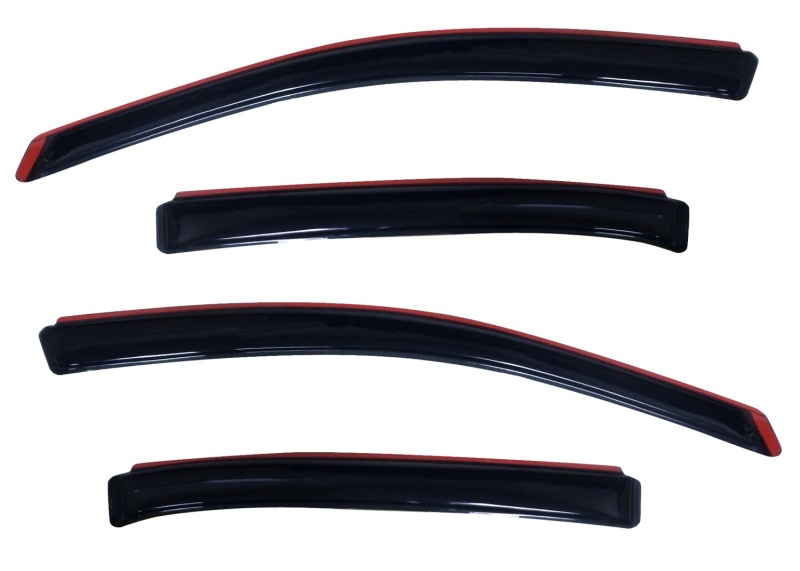 Ford Taurus Window Deflectors - Front + Rear - AVS - In-Channel Ventvisor - Smoke - `10-`18