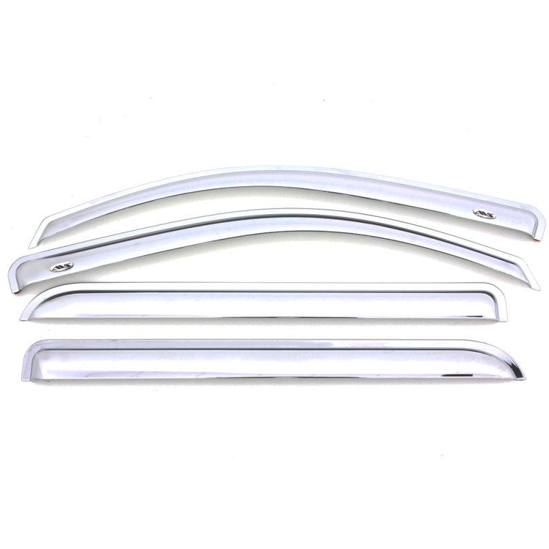Ford Ranger Crew Cab Wind Deflectors - AVS - Ventvisor Outside Mount - Chrome - `19-`22 Ford Ranger Crew Cab Wind Deflectors - AVS - Ventvisor Outside Mount - Chrome - `19-`22