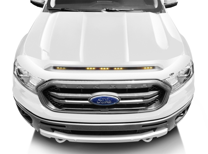 Chevrolet Silverado 1500 Hood Deflector - AVS - Aeroskin LightShield - Oxford White - 2022+ Chevrolet Silverado 1500 Hood Deflector - AVS - Aeroskin LightShield - Oxford White - 2022+