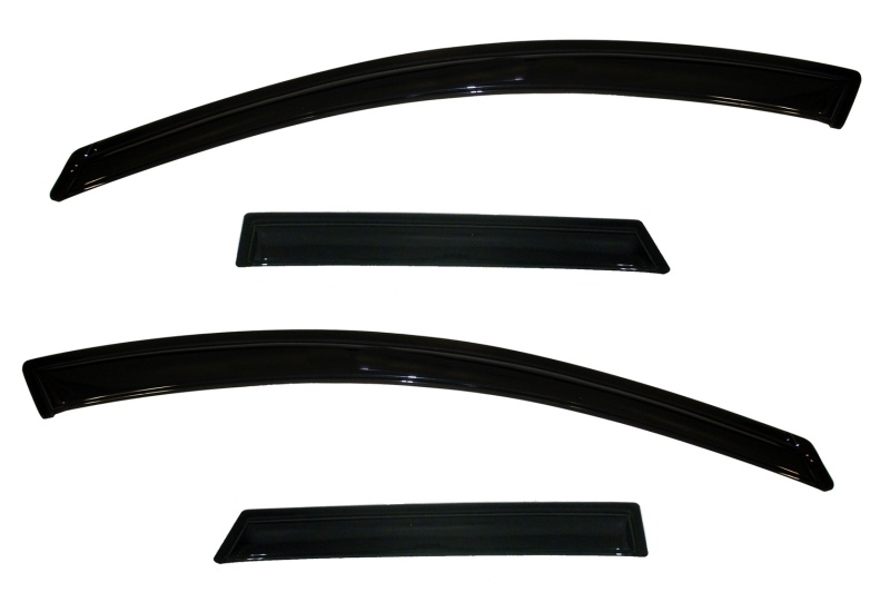 Mazda 3 Ventvisor Outside Mount Window Deflectors - AVS - Ventvisor 4pc - Smoke - `10-`13