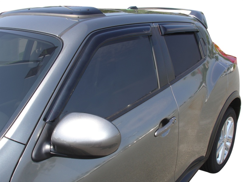 Nissan Juke Wind Deflectors - Outside Mount - AVS - Ventvisor 4pc - Smoke - `10-`18