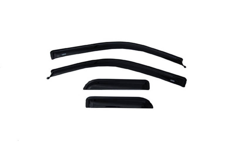 Ford F-150 Side Window Deflectors - AVS - Ventvisor Outside Mount, 4 pc - Smoke - `04-`14