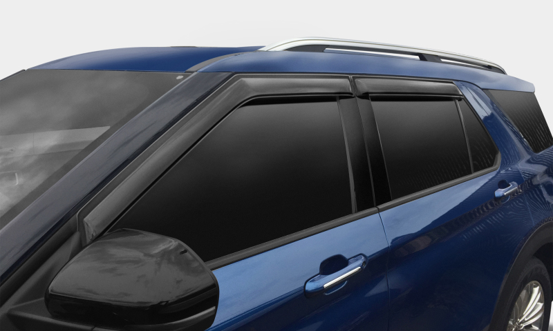 Hyundai Santa Fe Wind Deflectors - AVS - Ventvisor Outside Mount - Smoke - `19-`22