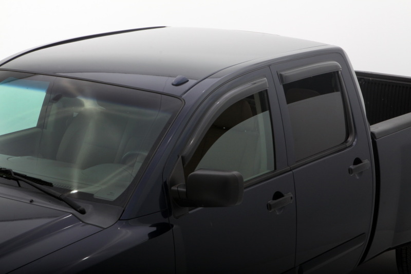Nissan Titan Wind Deflectors - AVS - Outside Mount - Smoke - `04-`15