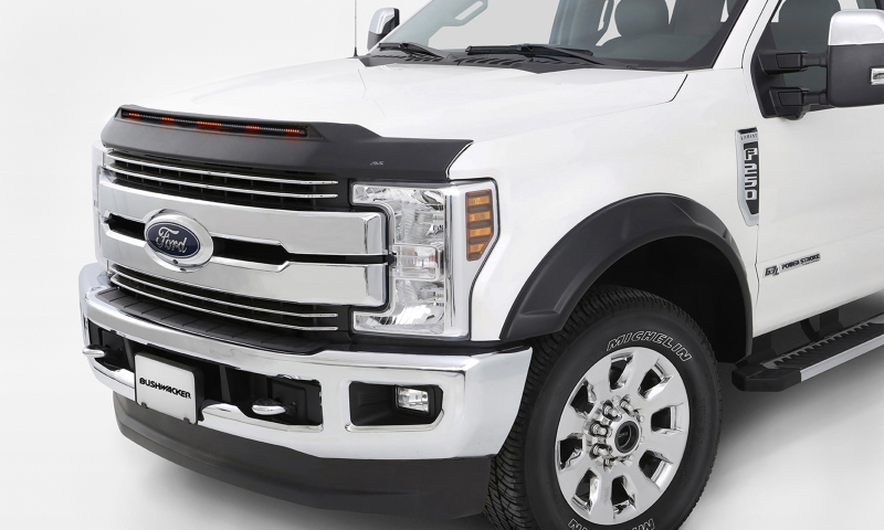 Ford F-450 Super Duty Hood Deflector - AVS - Aeroskin LightShield Pro - Black - `17-`22 Ford F-450 Super Duty Hood Deflector - AVS - Aeroskin LightShield Pro - Black - `17-`22