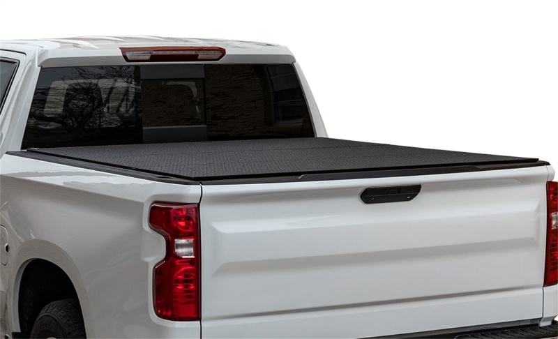 Chevrolet 1500 Hard Tri-Fold Tonneau Cover - Access - LOMAX Professional Series - Black Diamond - `07-`13 Chevrolet 1500 Hard Tri-Fold Tonneau Cover - Access - LOMAX Professional Series - Black Diamond - `07-`13