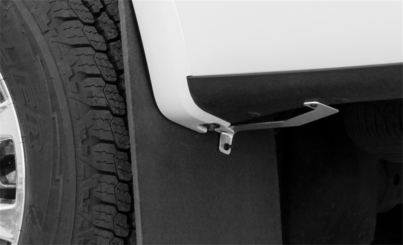 Ram 1500 TRX Mud Flaps - Access - Rockstar Splash Guard 12in W x 23in L w/ Trim Plates - `21-`22
