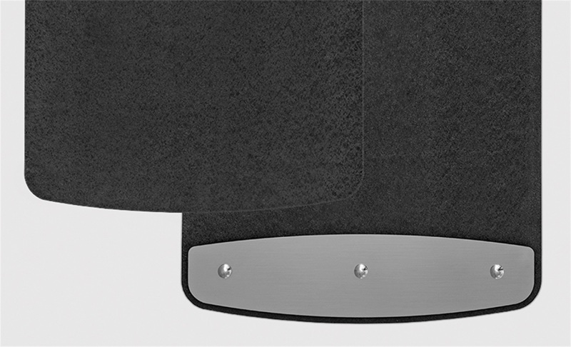 Ram 1500 TRX Mud Flaps - Access - Rockstar Splash Guard 12in W x 23in L w/ Trim Plates - `21-`22