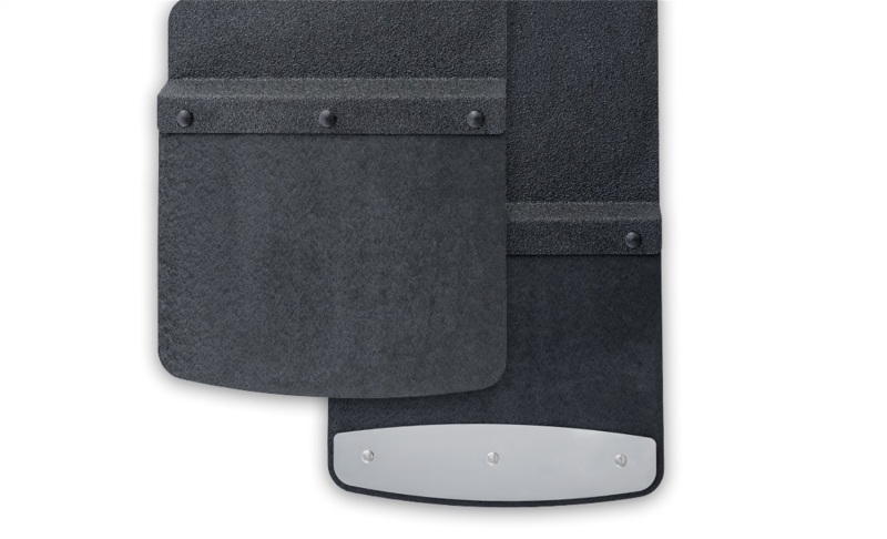 Ram 1500 TRX Mud Flaps - Access - Rockstar Splash Guard 12in W x 23in L w/ Trim Plates - `21-`22