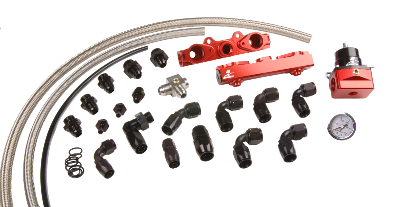 Subaru WRX STI Fuel Rail Kit - Aeromotive - High Flow, CNC-machined, Billet - `04-`06 Subaru WRX STI Fuel Rail Kit - Aeromotive - High Flow, CNC-machined, Billet - `04-`06