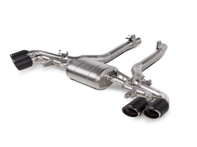 BMW X6M Performance Exhaust - Akrapovic - Slip-On Line - Titanium with Carbon Fiber Tips - `24-`27