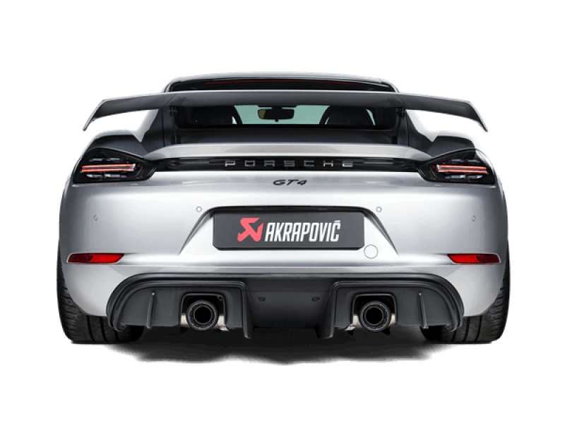 Porsche Cayman GT4 Performance Exhaust - Akrapovic - Slip-On Race Line (Titanium) - `20-`27