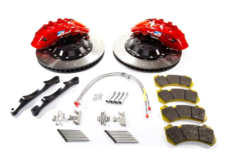 BMW M3 Brake Kit - Front - Alcon - 6 Piston Calipers + 400x34mm Rotors - Red - `15-`27