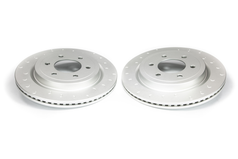 Ford F-150 Brake Rotors (2) - Rear - Alcon - Slotted - `10-`27