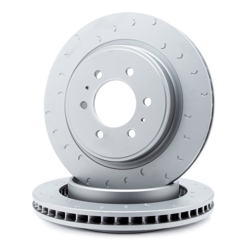 Ford F-150 Brake Rotors (2) - Rear - Alcon - Slotted - `10-`27