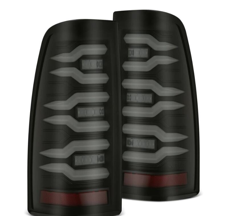 Chevrolet Silverado Tail Light Converters - AlphaRex - LUXX-Series LED Taillights - Black - `99-`06