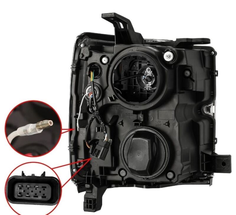 Chevrolet Silverado 3500 Headlights - AlphaRex - LUXX-Series - Chrome - `15-`19