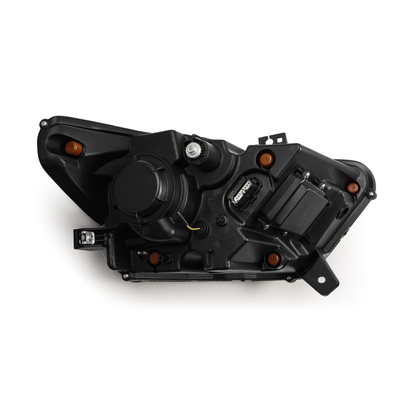 Ford Mustang Headlights - AlphaRex - NOVA LED Projector with Activ Light/Sequential Signal + Switchback DRL - Alpha-Black - `15-`17