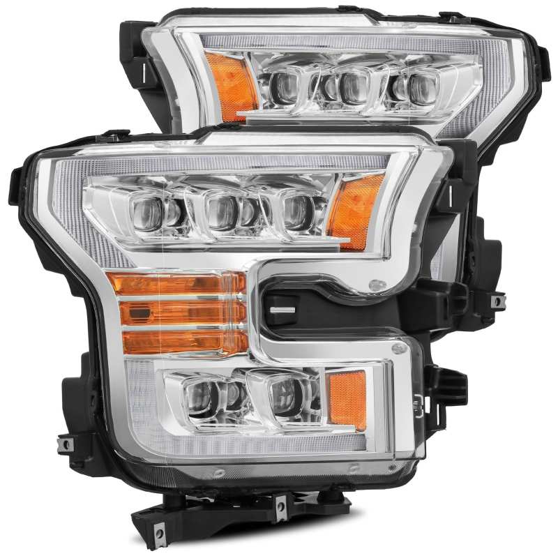 Ford Raptor Headlights - AlphaRex - NOVA LED Proj Plank Style - Chrome - `17-`20 Ford Raptor Headlights - AlphaRex - NOVA LED Proj Plank Style - Chrome - `17-`20