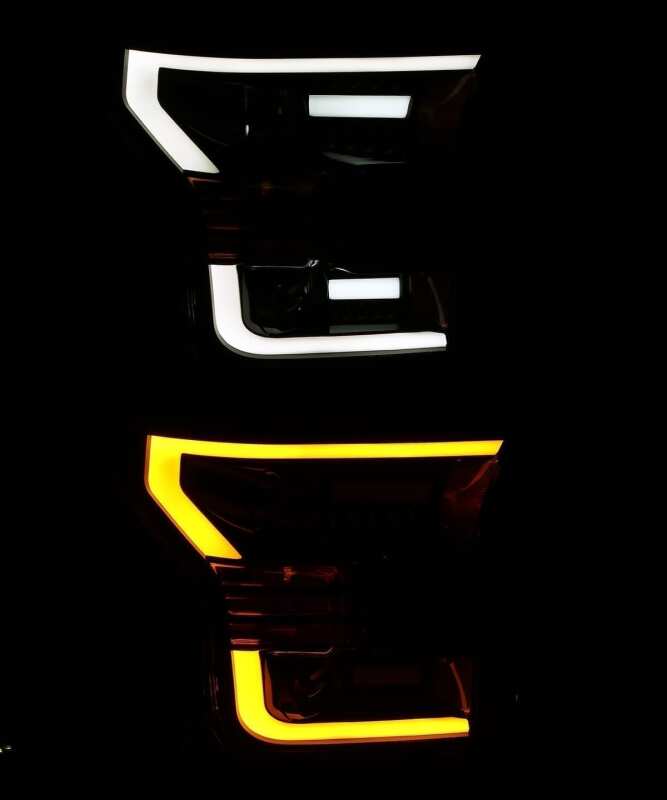 Ford F-150 Headlights - AlphaRex - LUXX LED Projector - Black - `15-`17