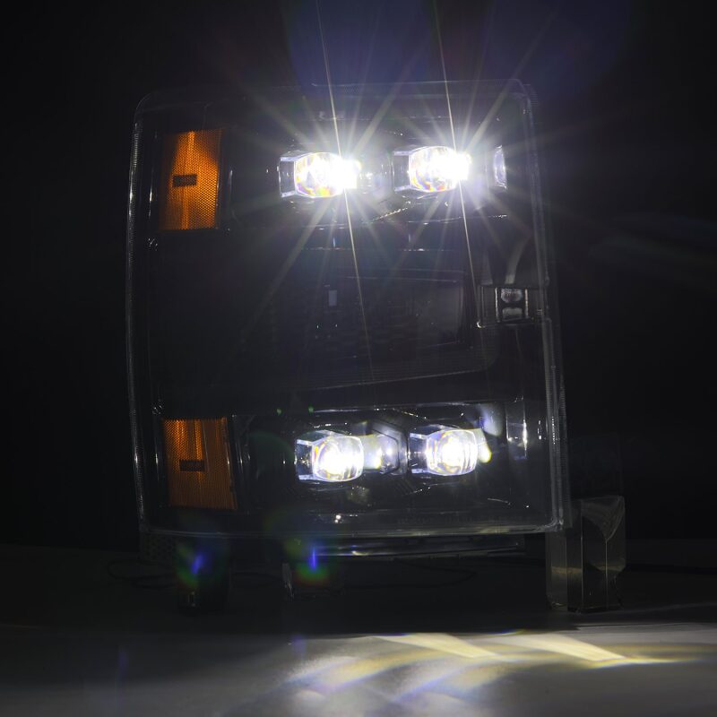 Chevrolet 1500 Headlights - AlphaRex - NOVA-Series LED Projector - Alpha-Black - `04-`15