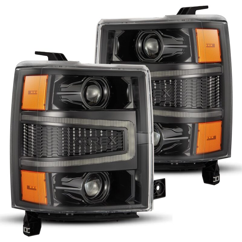 Chevrolet 1500 Headlights - AlphaRex - PRO-Series - Alpha-Black - `14-`15