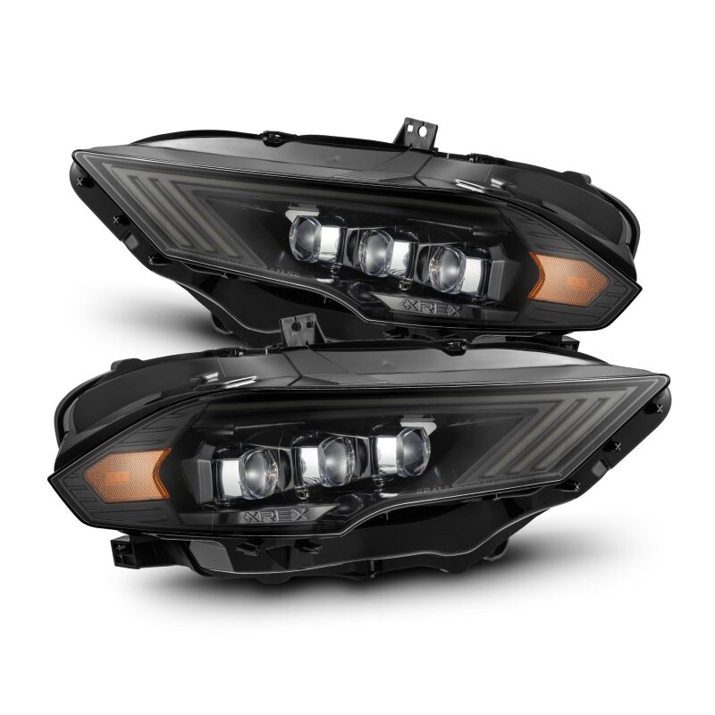 Ford Mustang Headlights - AlphaRex - NOVA-Series LED Projector - Alpha-Black - `18-`23 Ford Mustang Headlights - AlphaRex - NOVA-Series LED Projector - Alpha-Black - `18-`23