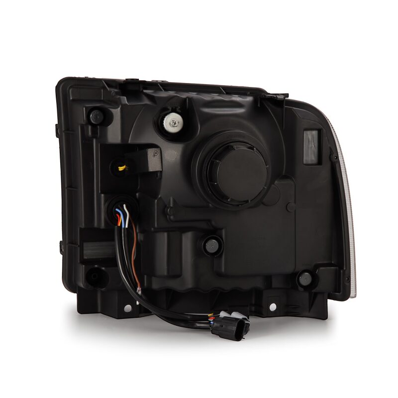 Ford F250 Super Duty Headlights - AlphaRex - PRO-Series Projector + Sequential Signal + SWB DRL - Black - `05-`07