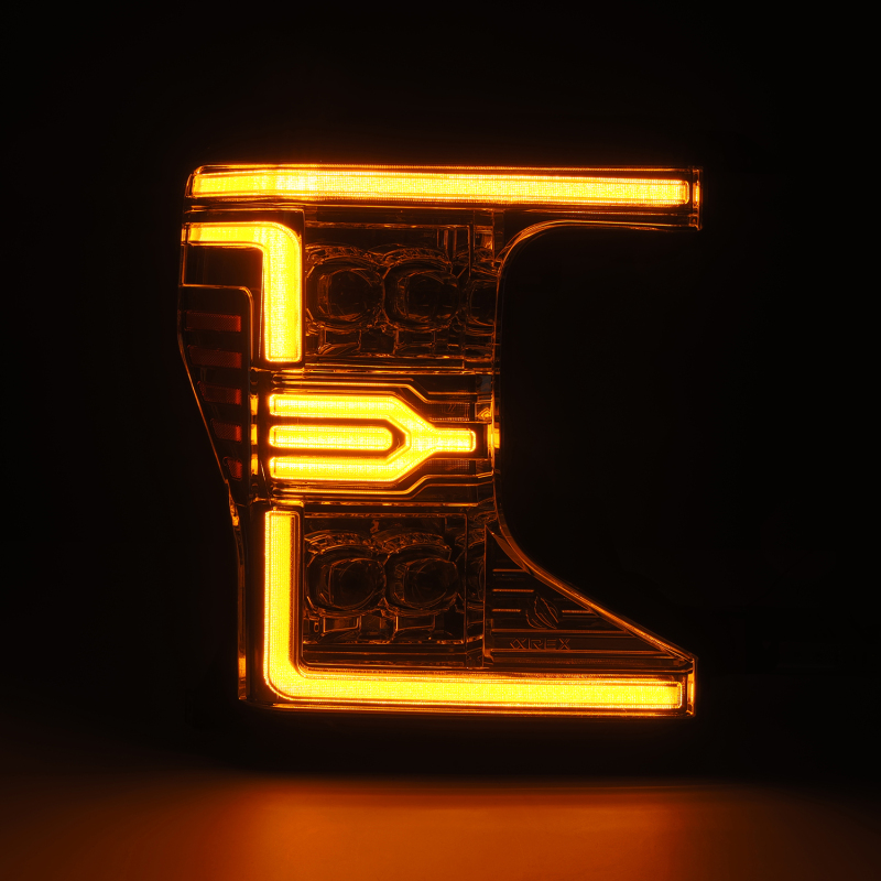 Ford F-550 Headlights - AlphaRex - NOVA-Series LED Proj - Chrome - `20-`22