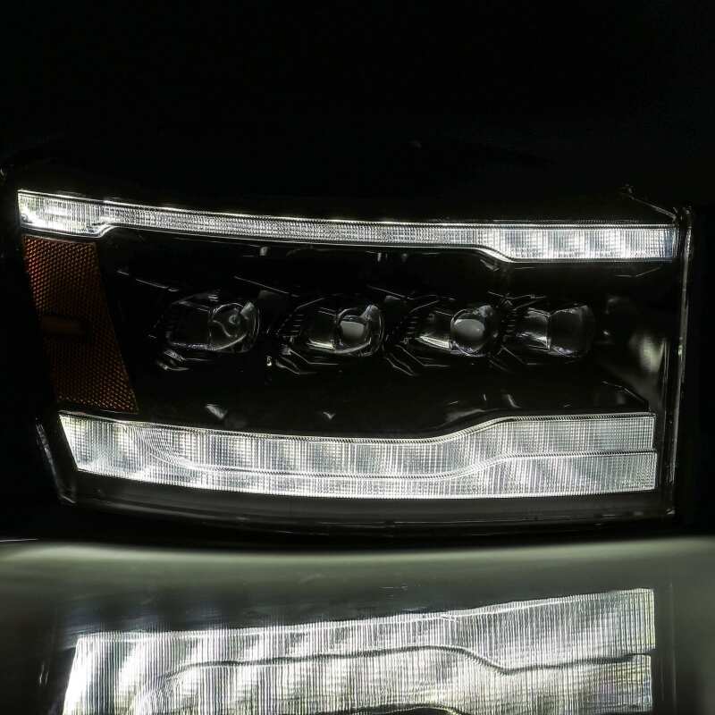 Ram 1500HD Headlights - AlphaRex - NOVA LED Projector - Alpha-Black - `06-`08
