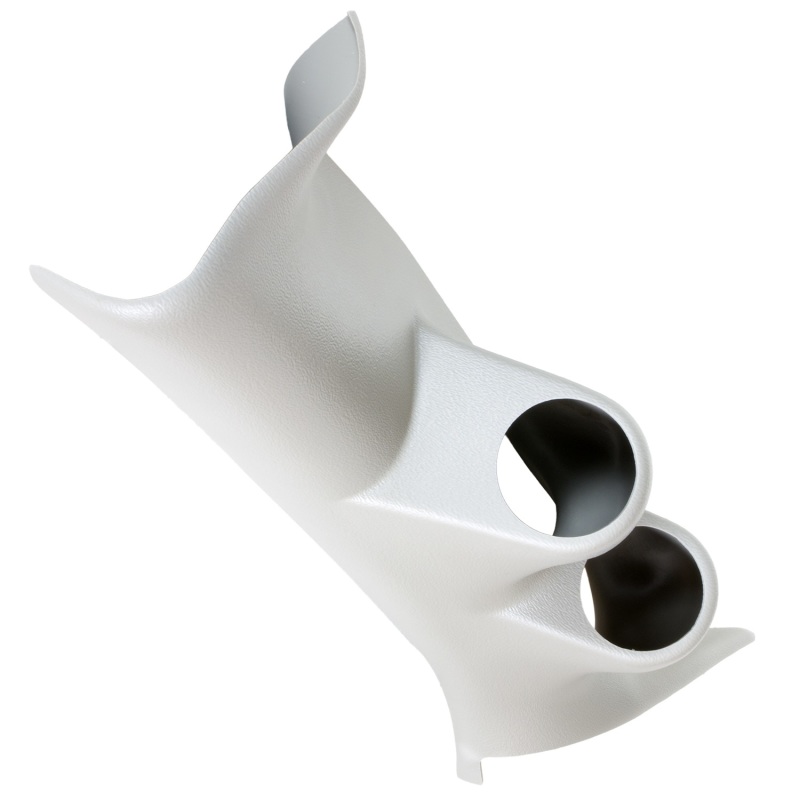 Dodge Magnum Gauge Pod - AutoMeter - 2-1/16in Dual Pillar - Tan - `06-`08