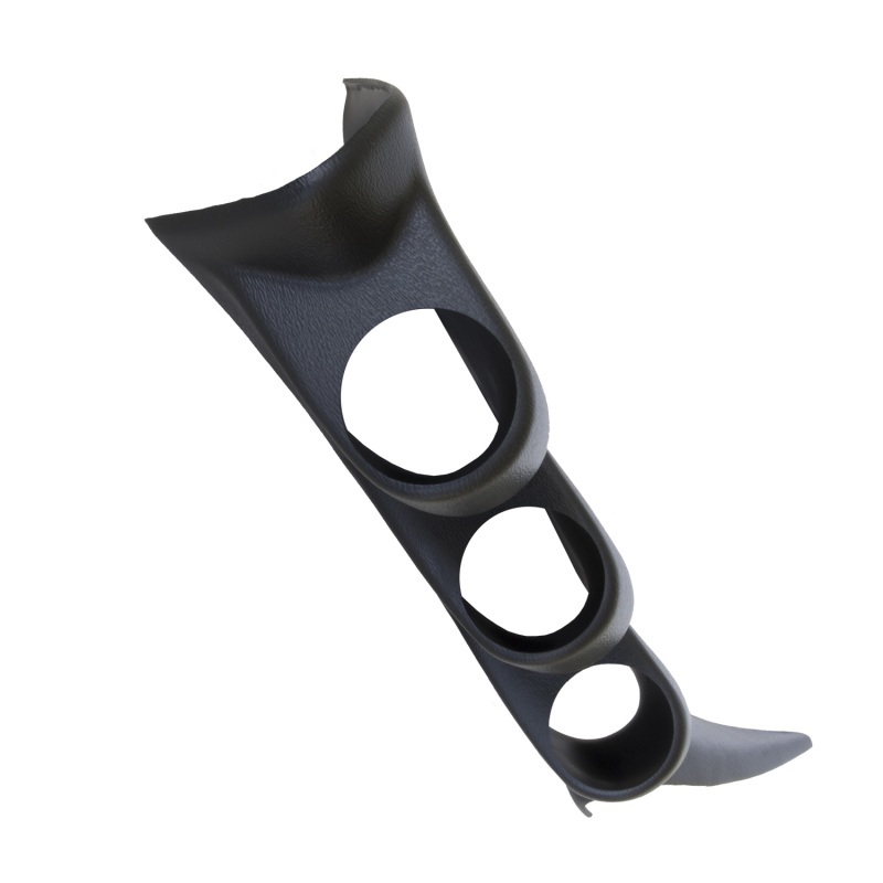 GMC Sierra Gauge Pod - Triple Pillar - AutoMeter - Black - `99-`06 GMC Sierra Gauge Pod - Triple Pillar - AutoMeter - Black - `99-`06