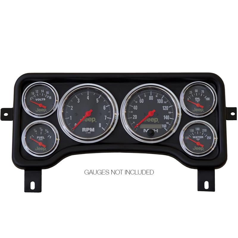 Jeep XJ Gauge Panel - AutoMeter - Direct Fit Dash Panel, 6 Gauge (3 3/8