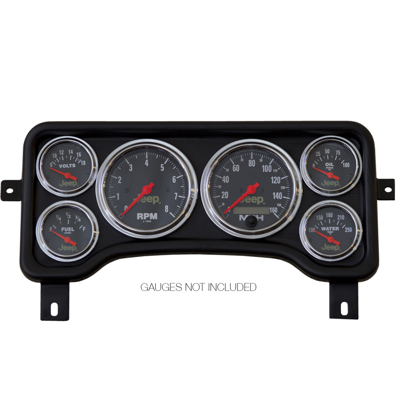 Jeep XJ Gauge Panel - AutoMeter - Direct Fit Dash Panel, 6 Gauge (3 3/8