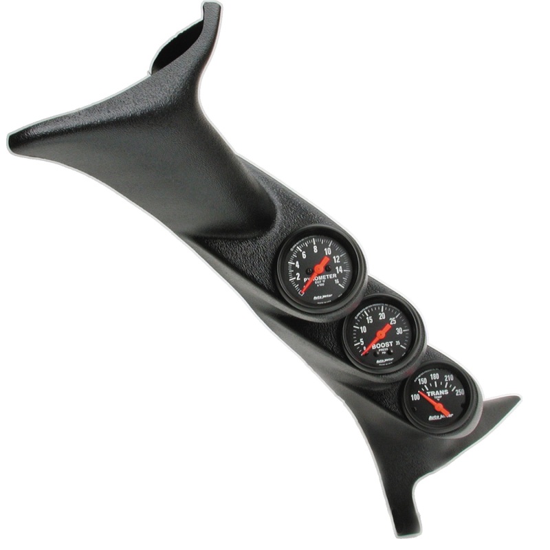Ford Powerstroke Gauge Kit - A-Pillar - AutoMeter - Z-Series - Black - `99-`06