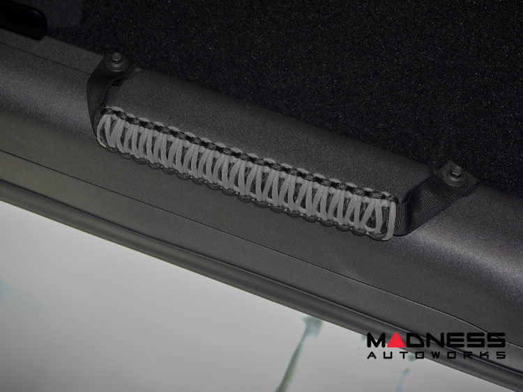 Ford Bronco Grab Handle Set - Paracord Design - Set of 2 - Black/ Gray