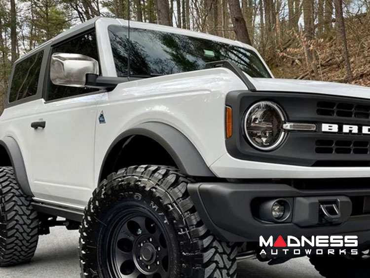 Ford Bronco Rear Mirror Cover Set - Chrome Look Ford Bronco Rear Mirror Cover Set - Chrome Look