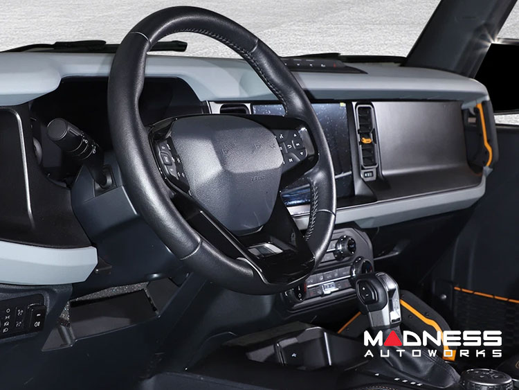 Ford Bronco Steering Wheel Trim Cover - Gloss Black Ford Bronco Steering Wheel Trim Cover - Gloss Black