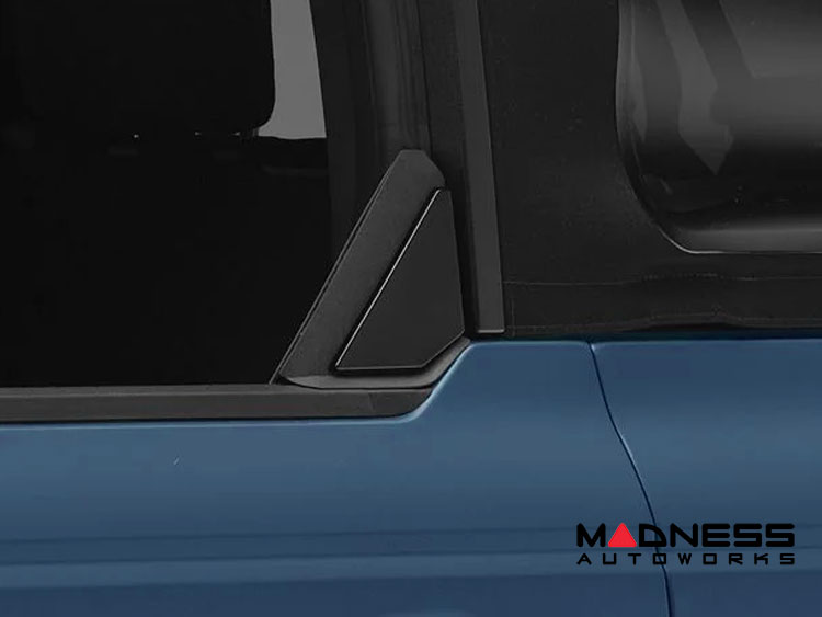 Ford Bronco Rear Door Triangle Trim - Gloss Black - 4 Door